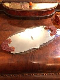 Bakelite dresser tray.