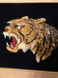 Real Tigers eye used on this entire piece. Super funky and different.