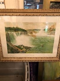 NIAGRA Falls. Very cool pieces from many many decades ago. Would you go down it in a barrel?