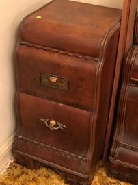 Ashtray included in drawer pull. This guy is cool!