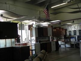 Titanium "Floating" Sound Dampening Ceiling Panels.