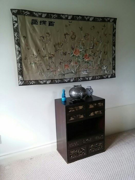Asian Tapestry, Stand, Enamelware