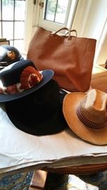 Classic Hats and Suede Bag