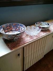 Two large Asian bowls