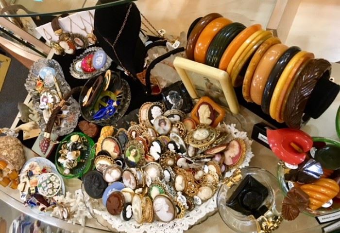 Bakelite Jewelry & Cameos...timeless treasures!