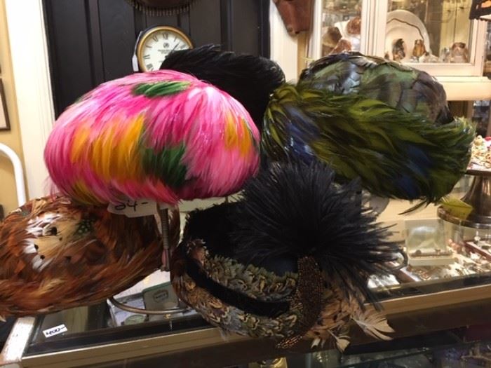Beautiful Feathered Hats