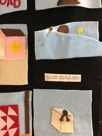 Under each square is an explanation of a particular signal to help the runaway slaves