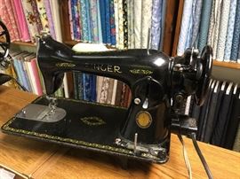 Singer sewing machine.