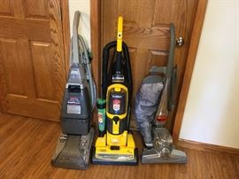 Hoover steam vac, Eureka vacuum, Kirby vacuum