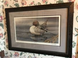#5	sherlie Merlin duck print bull sprig  32x23 number 372/4700	 $75.00 	