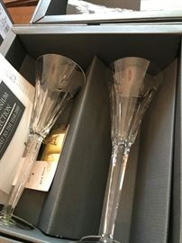 #11	Waterford Love Toasting Flute (3)  Millennium Collection	 $45.00 	
