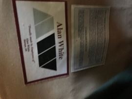 #15	Alan  White Loveseat  67" Long	 $200.00 	