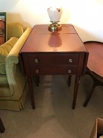 #20	(2) Willet Drop-side End Tables w/2 drawer   19-37x17x27   $125 each	 $250.00 	