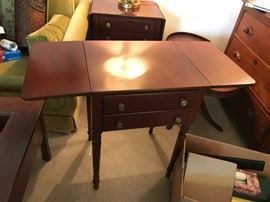 #20	(2) Willet Drop-side End Tables w/2 drawer   19-37x17x27   $125 each	 $250.00 	