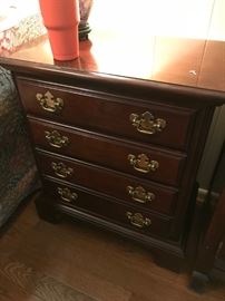 #35	American Drew 4 drawer End Table   26x15x30	 $125.00 	