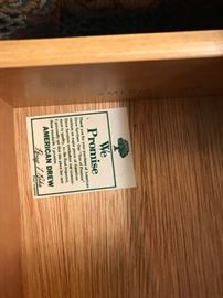 #35	American Drew 4 drawer End Table   26x15x30	 $125.00 	