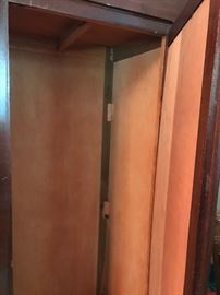 #37	Antique Wardrobe w/4 drawers  38x17.5x65	 $75.00 	