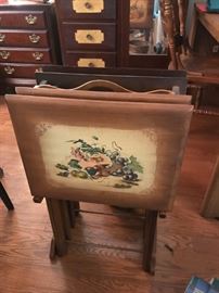 #40	Wooden TV Trays w/print on front	 $30.00 	