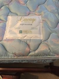 #54	Dixie Queen 4 poster Bed w/rails	 $190.00 	
#55	Mattress/Boxsprings Queen	 $100.00 	