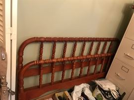 #63	full size Jenny Lind Headboard/Ftboard w/rails	 $175.00 	