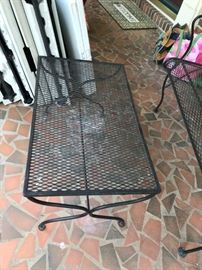 #79	Black wrought Iron Coffee Table	 $30.00 	