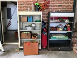 #85	Black Storage Cabinet metal   36x18.5x62  $50 each  1 white/1black	 $100.00 	