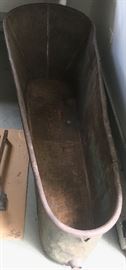 Vintage copper free standing bath tub