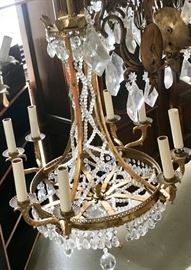 Vintage crystal chandelier