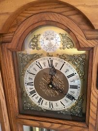 Colonial grandmother clock. 