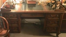 Vintage Executive desk with built in blotter