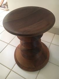 Eames Walnut Stool 