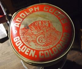 Top of Coors bar stool
