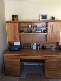 Office desk with matching 2 drawer file cabinet