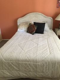 Queen bed, headboard, frame   orthopedic maxima mattress