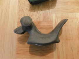 Antique bird stone artifact
