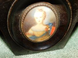 framed miniature portrait