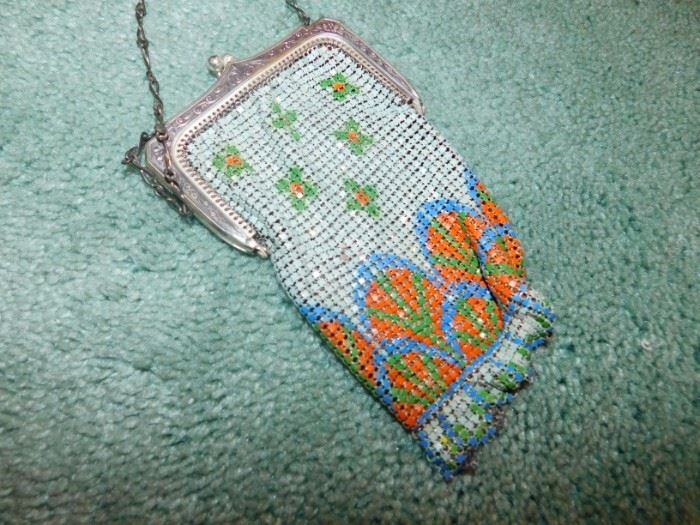 vintage mesh purse