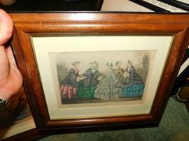 vintage framed artwork
