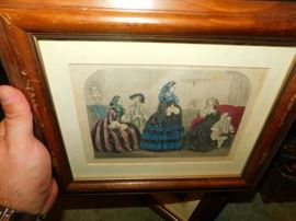 vintage framed art work