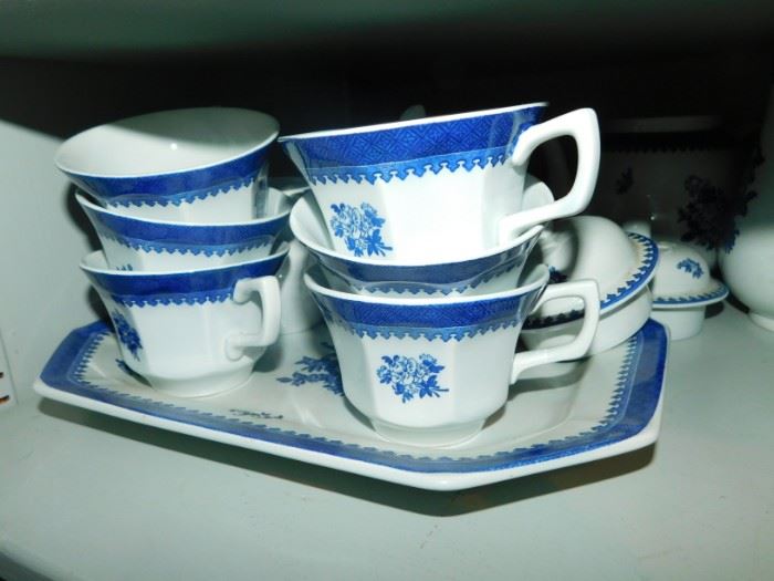misc. blue and white china
