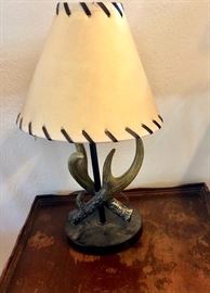 Western antler lamp 