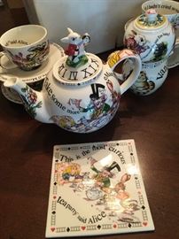 Paul Cardew Alice in Wonderland tea set 