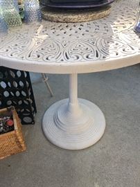 Cast Iron patio table (bar height)