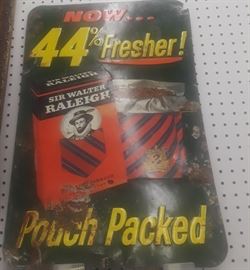 Vintage Sir Walter Raleigh Tobacco Sign