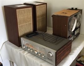 AR 4x Speakers, Nikko Receiver, TEAC Reel to Reel (needs repair)