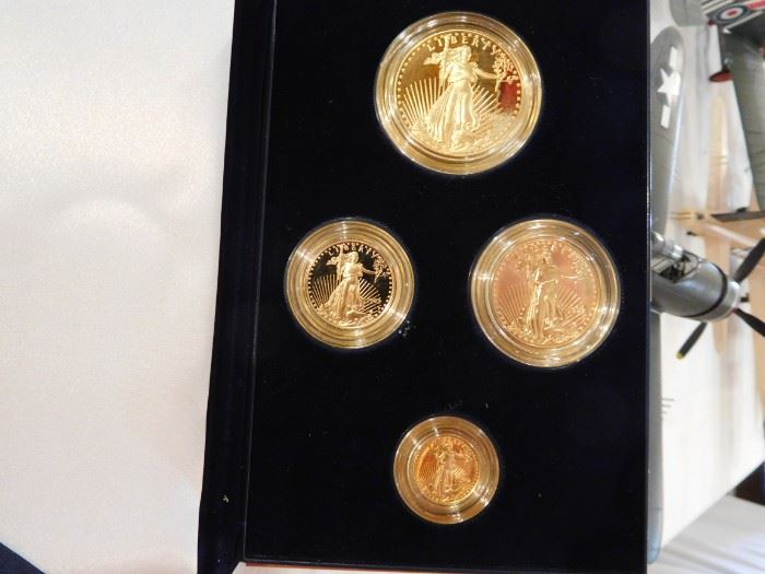 1992 American Eagle Gold Proof Four Coin Set