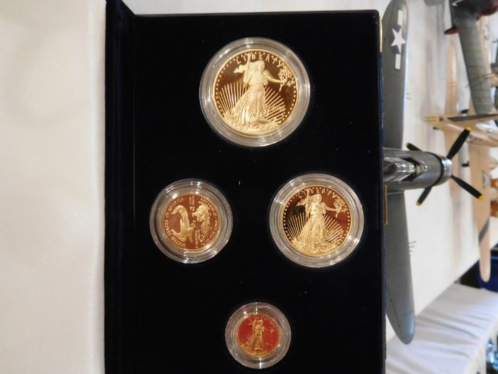 2005 American Eagle  Gold Proof Four Coin Set