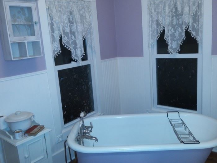 No, the bath tub is Not For Sale-but this luxurious fortress of solitude could be yours if you buy the house!   