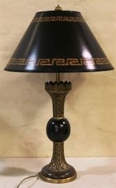 Marge Carson Greek Key Tole Lamp, $149