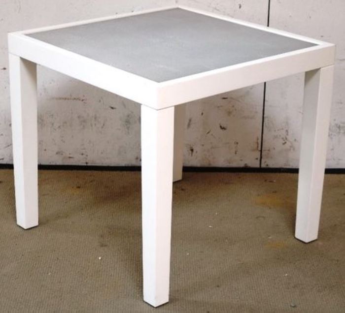 Modern History Shagreen White Table, $395